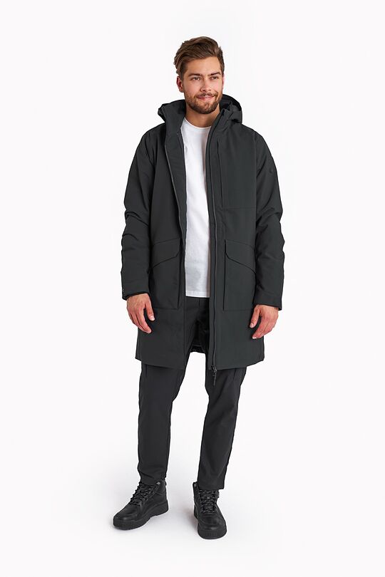 Long water repellent parka with 5000 membrane 7 | BLACK | Audimas