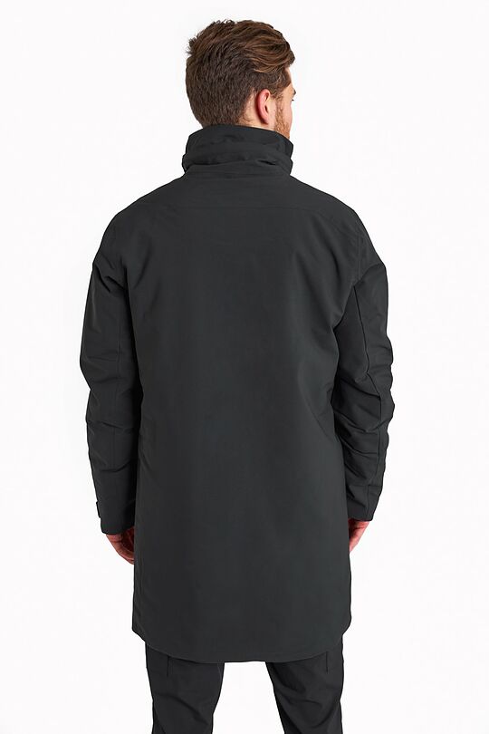 Long water repellent parka with 5000 membrane 9 | BLACK | Audimas