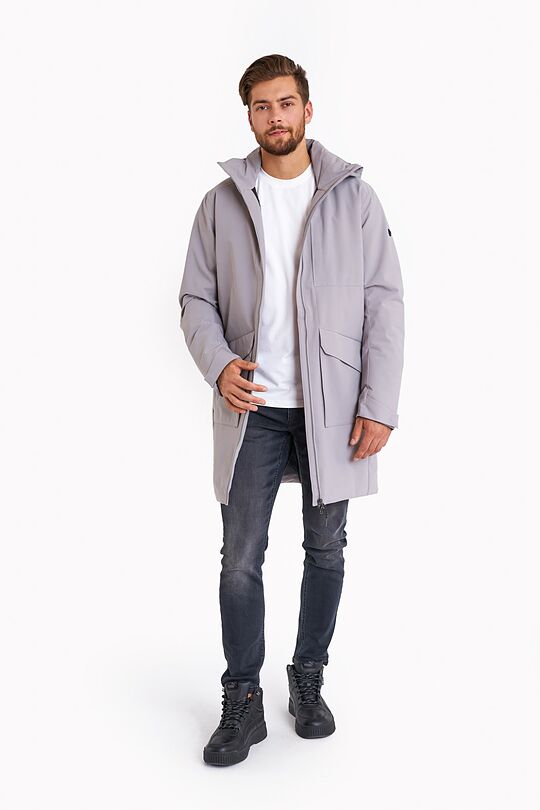 Long water repellent parka with 5000 membrane 6 | GREY | Audimas