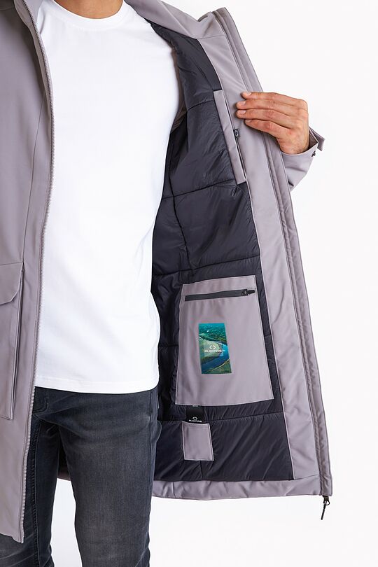 Long water repellent parka with 5000 membrane 9 | GREY | Audimas