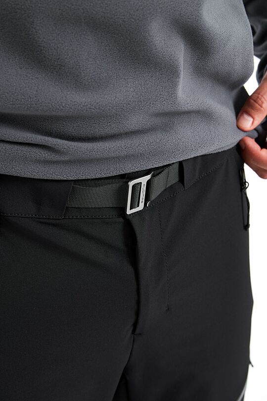 Outdoor woven pants with belt 6 | BLACK | Audimas
