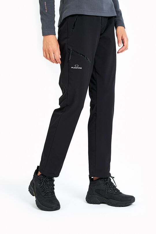 Outdoor woven pants with belt 3 | BLACK | Audimas