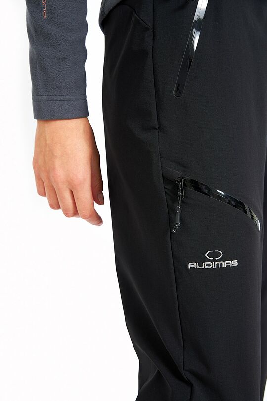 Outdoor woven pants with belt 6 | BLACK | Audimas
