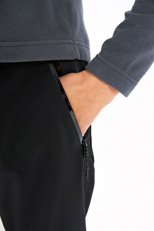 Outdoor woven pants with belt 7 | BLACK | Audimas