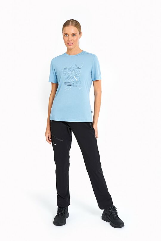 Outdoor merino T-shirt with print 6 | BLUE | Audimas