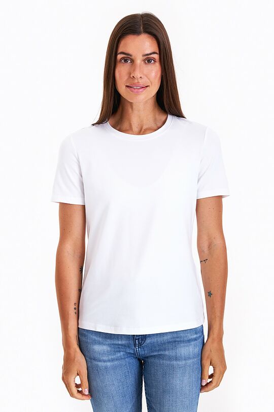 Organic cotton short sleeve T-shirt 1 | WHITE | Audimas