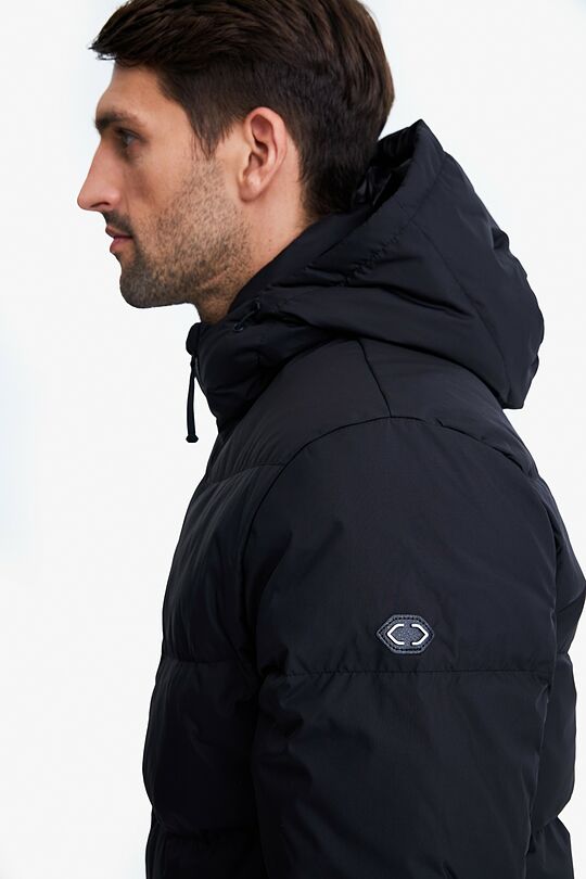 Down jacket with hood 3 | BLACK | Audimas