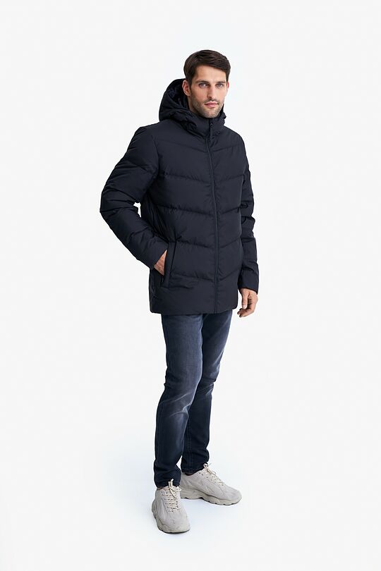 Down jacket with hood 7 | BLACK | Audimas