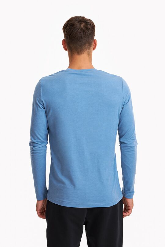 Merino wool long sleeve t-shirt 2 | BLUE | Audimas