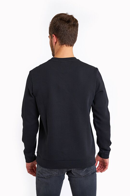 Organic cotton crewneck sweatshirt 2 | BLACK | Audimas