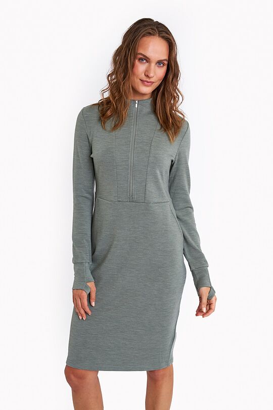 Merino wool dress 1 | GREEN | Audimas