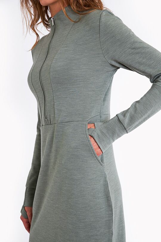 Merino wool dress 3 | GREEN | Audimas