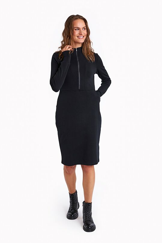 Merino wool dress 1 | BLACK | Audimas