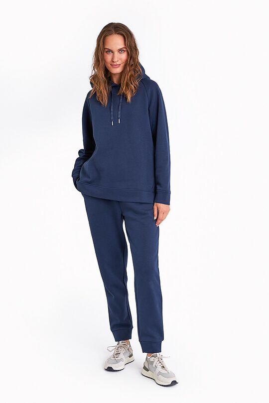 Organic cotton fleece hoodie 5 | BLUE | Audimas