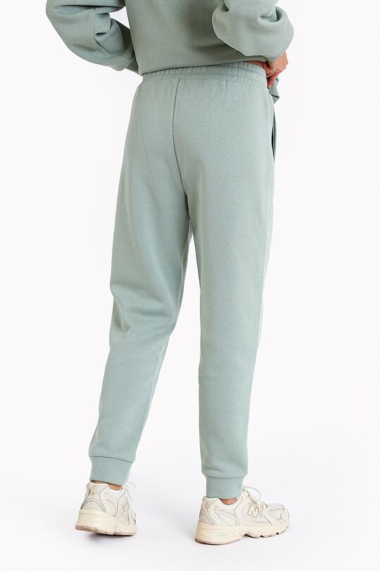 Organic cotton fleece sweatpants 3 | GREEN | Audimas