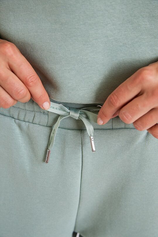 Organic cotton fleece sweatpants 5 | GREEN | Audimas