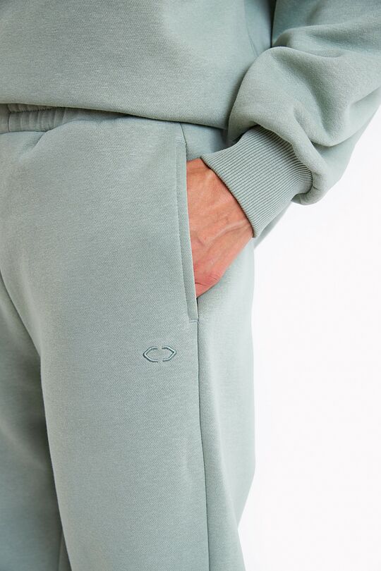 Organic cotton fleece sweatpants 4 | GREEN | Audimas