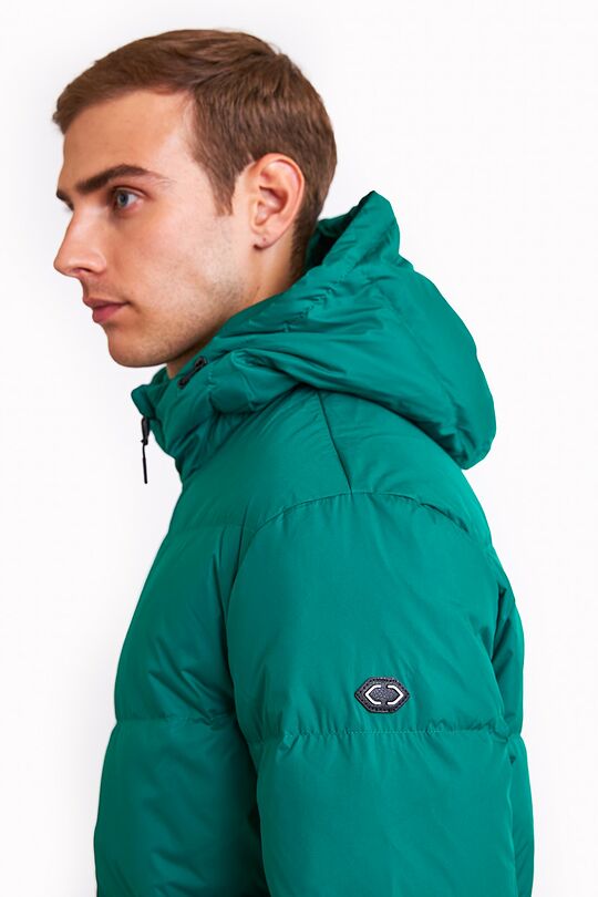 Down jacket with hood 3 | GREEN | Audimas