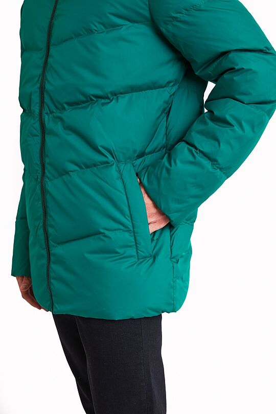 Down jacket with hood 6 | GREEN | Audimas