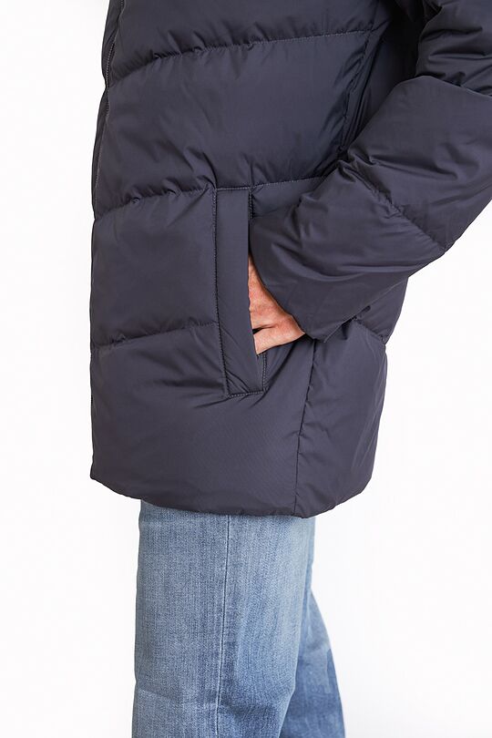 Down jacket with hood 4 | GREY | Audimas