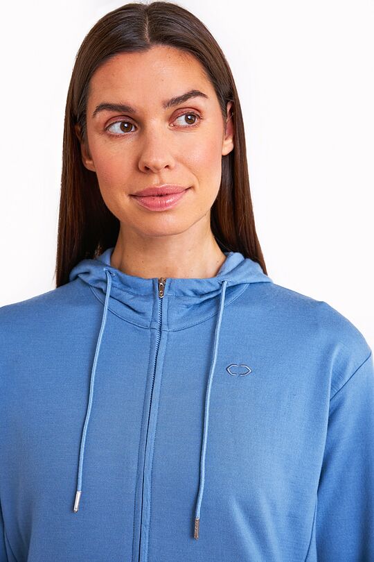 Merino wool half-zip hoodie 3 | BLUE | Audimas