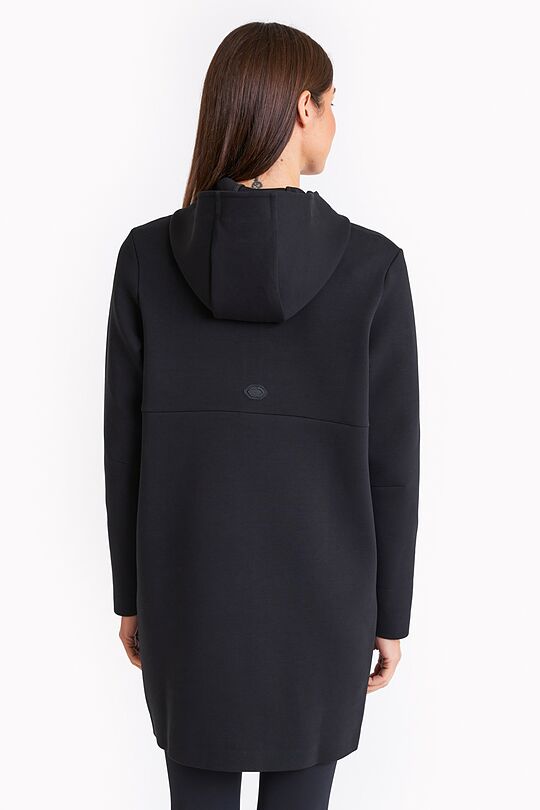 Long neoprene full-zip hoodie 2 | BLACK | Audimas