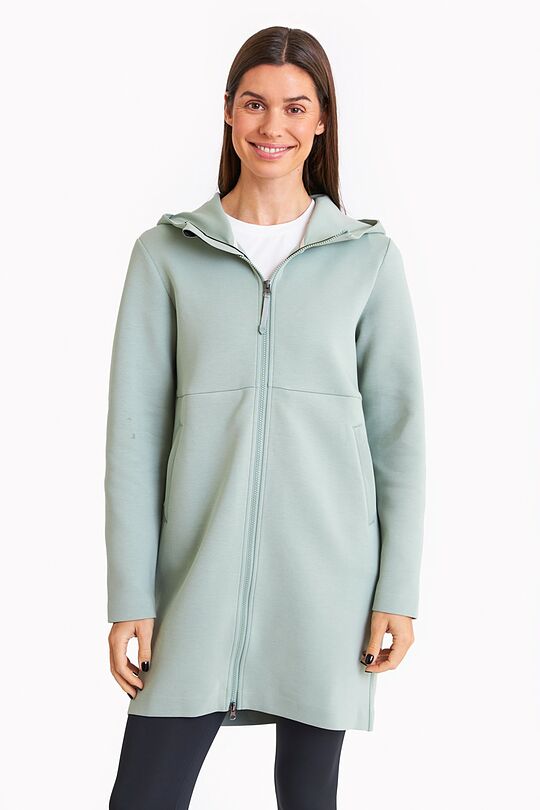 Long neoprene full-zip hoodie 3 | GREEN | Audimas