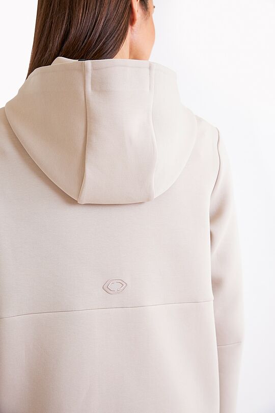 Long neoprene full-zip hoodie 3 | Beige | Audimas