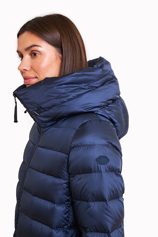 Down coat with cocooning hood 3 | BLUE | Audimas