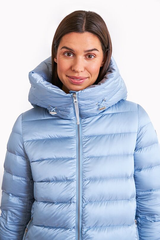 Down coat with cocooning hood 3 | BLUE | Audimas