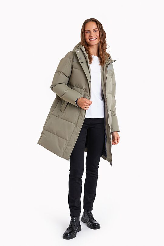 Down coat with light protection from the rain 6 | GREEN | Audimas