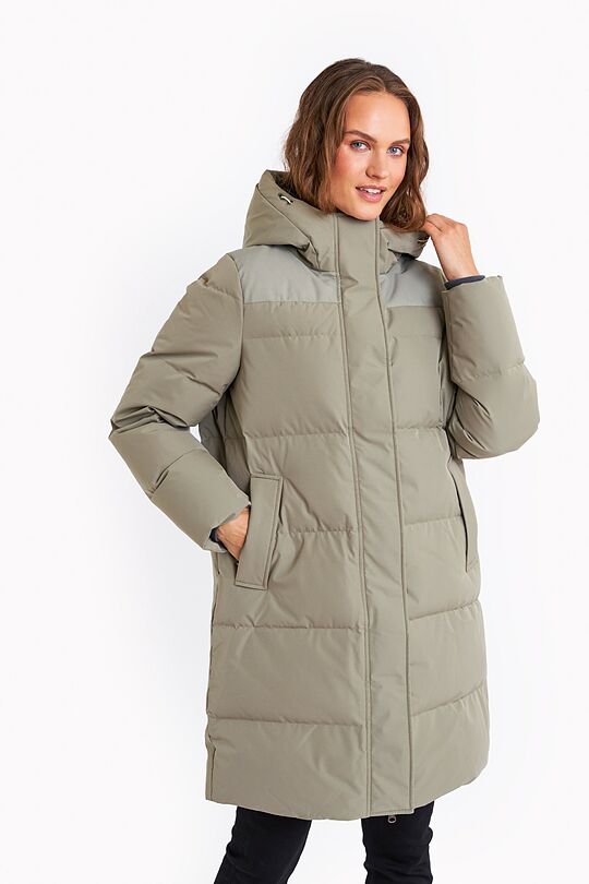 Down coat with light protection from the rain 1 | GREEN | Audimas