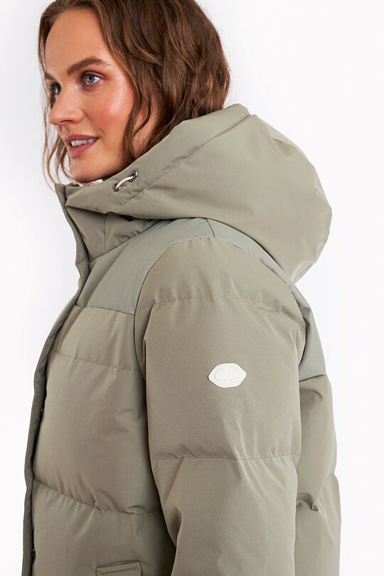 Down coat with light protection from the rain 3 | GREEN | Audimas