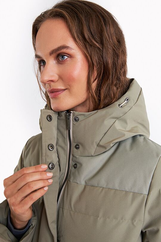 Down coat with light protection from the rain 4 | GREEN | Audimas