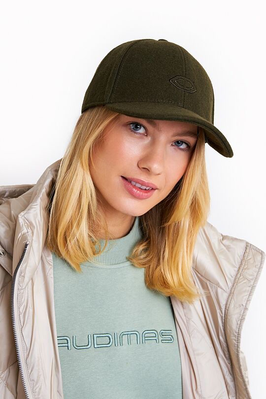 Cap with wool 1 | GREEN | Audimas