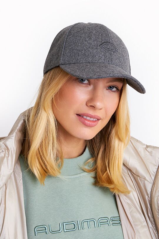 Cap with wool 3 | GREY | Audimas