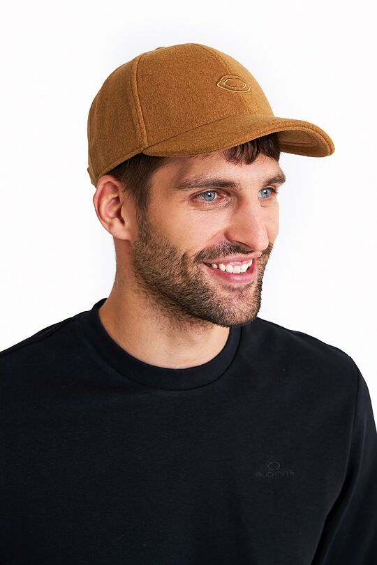 Cap with wool 2 | BROWN | Audimas