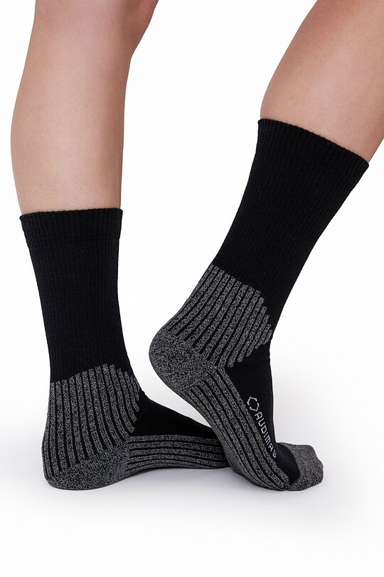 Mid-length hiking socks 2 | BLACK | Audimas