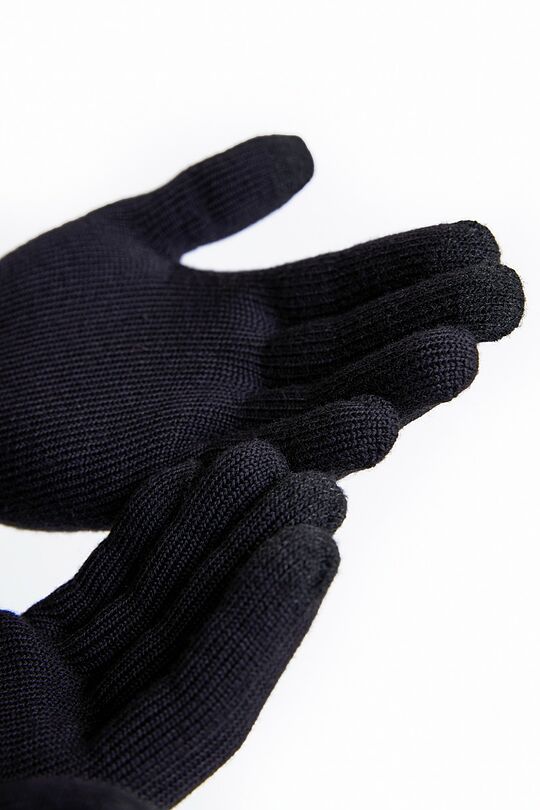 Merino vilnos pirštinės 2 | BLACK | Audimas