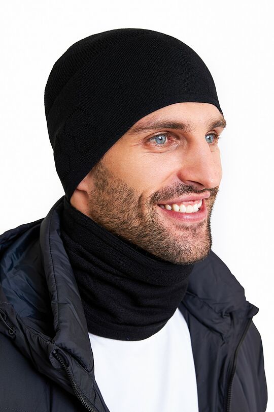 Stretchy, breathable hat 1 | BLACK | Audimas
