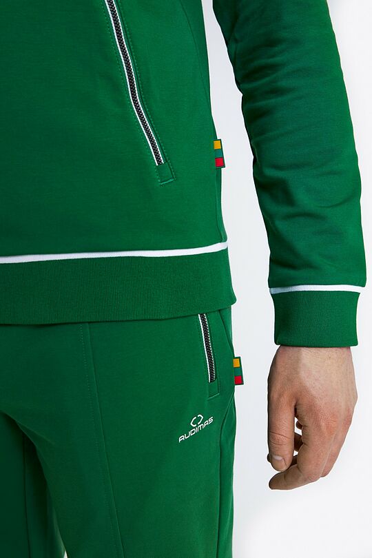 National collection cotton full-zip club jacket 6 | GREEN | Audimas