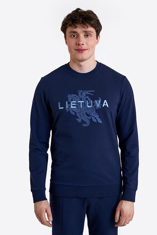 National collection embroidered  sweatshirt 1 | BLUE | Audimas