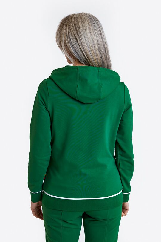 National collection cotton full-zip hoodie 2 | GREEN | Audimas