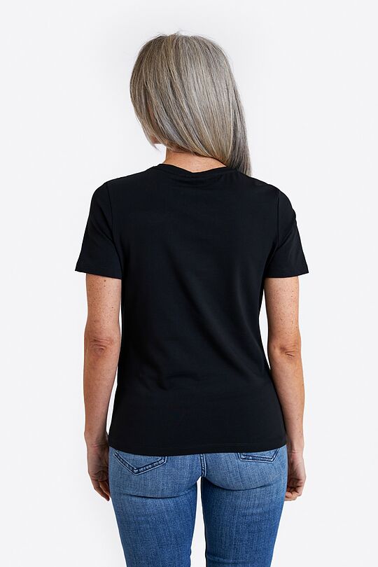 Short sleeves cotton T-shirt Weather 3 | BLACK | Audimas