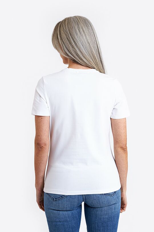 Short sleeves cotton T-shirt Water 3 | WHITE | Audimas