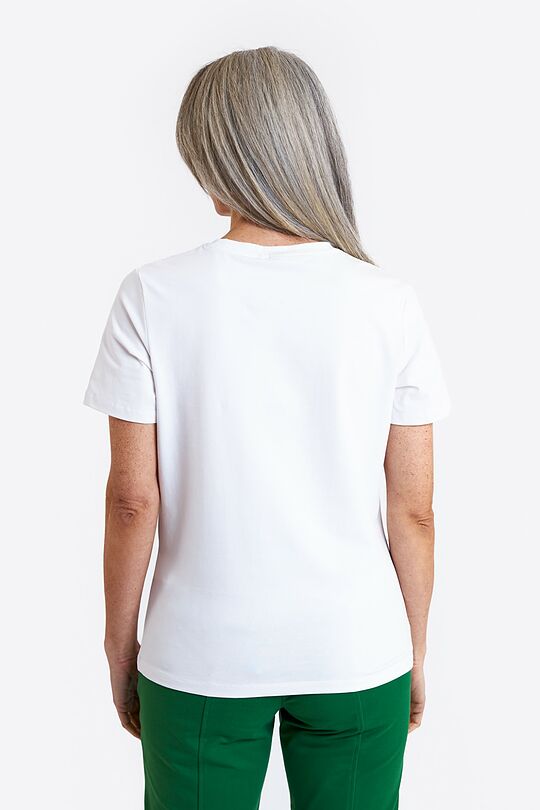 Short sleeves cotton T-shirt National strenght 3 | WHITE | Audimas