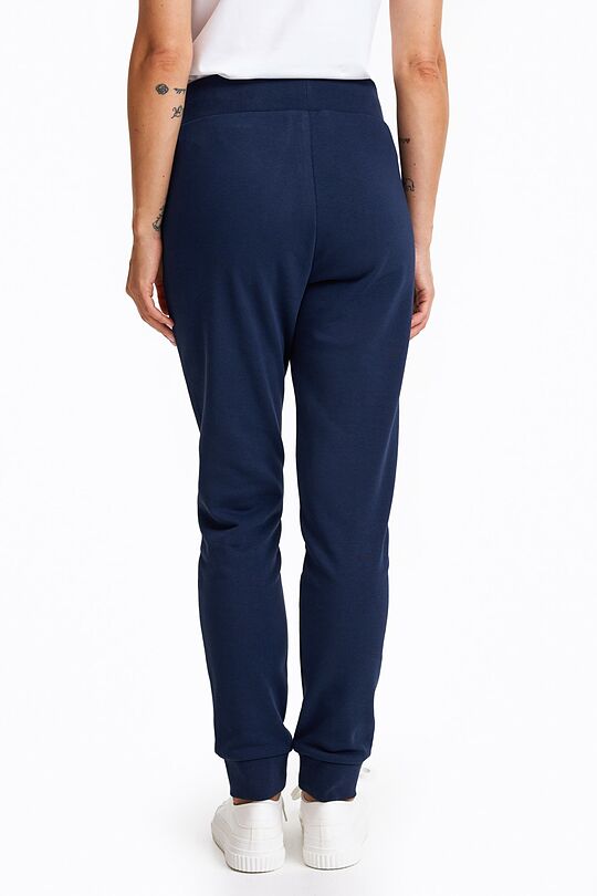 Tapered cotton French terry sweatpants 2 | BLUE | Audimas
