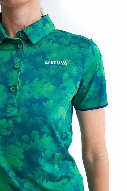 National collection oak print polo T-shirt 6 | GREEN | Audimas