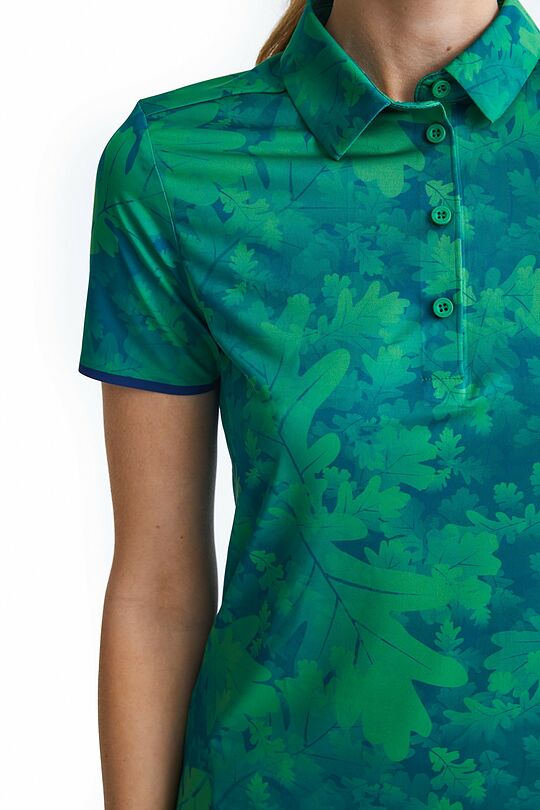 National collection oak print polo T-shirt 8 | GREEN | Audimas