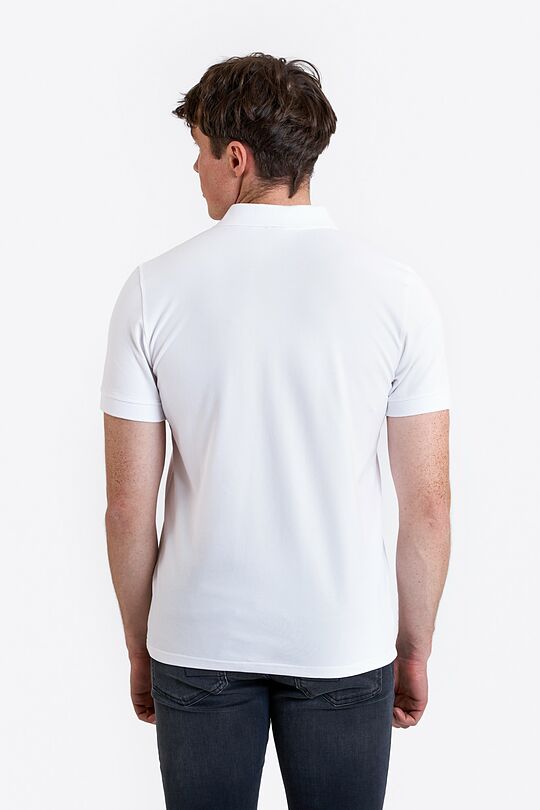 Organic cotton polo T-shirt 2 | WHITE | Audimas